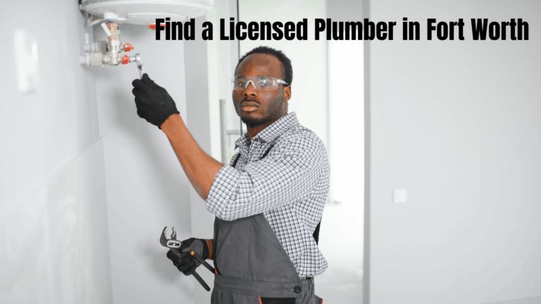 find a licensed plumber in fort worth
