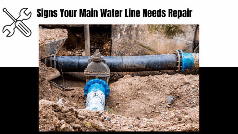 signs your main water line needs repair